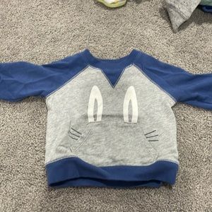 Baby Gap Bunny Sweatshirt with front pocket- size 6-12 months